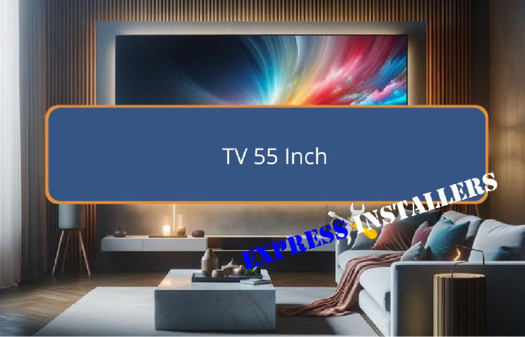 large screen television size