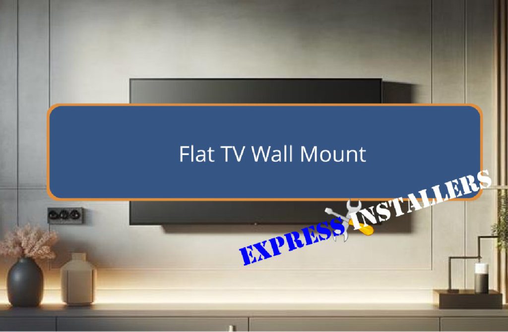tv mounted on wall